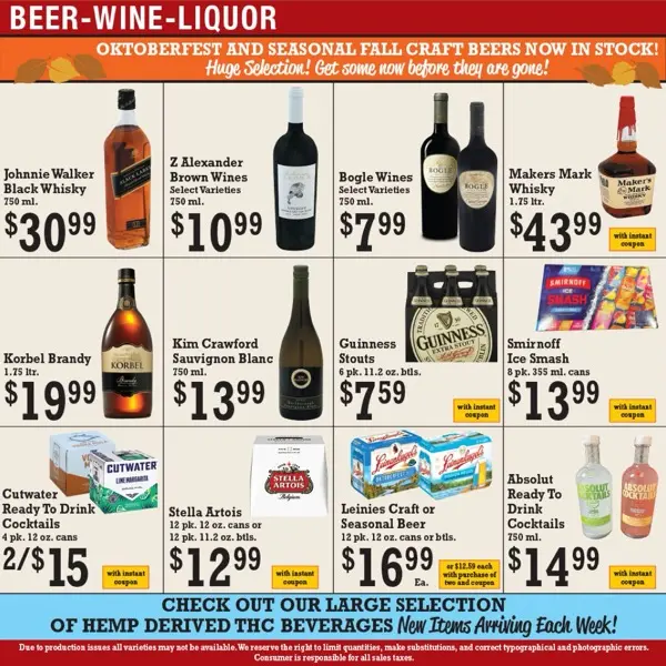 Liquor Specials